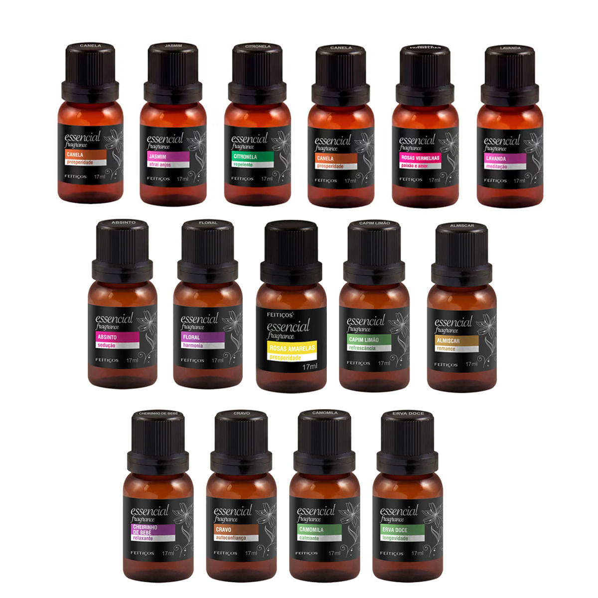 Essência para Ambiente Linha Essencial Fragrance 17 ml Feitiços Aromáticos