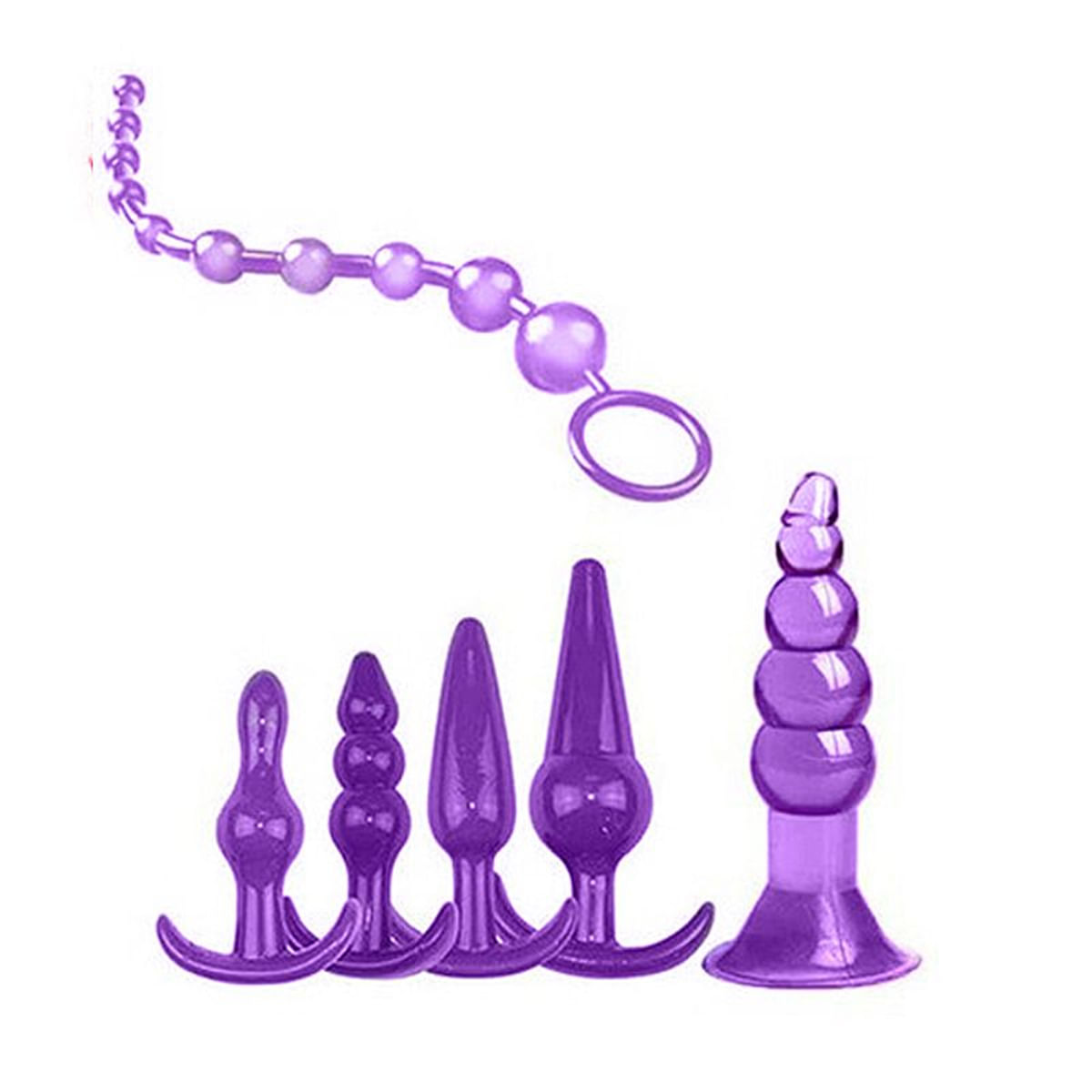 Kit com 6 Plug Anal Sexy Import