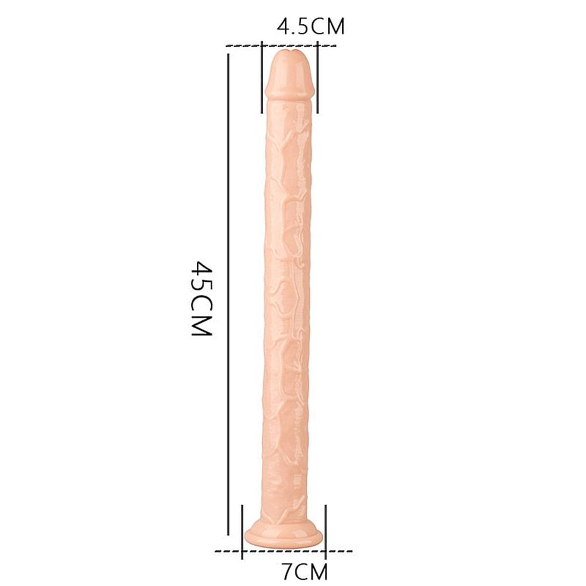 Pênis Realístico em Silicone com Ventosa 46X4,5cm Sexy Import