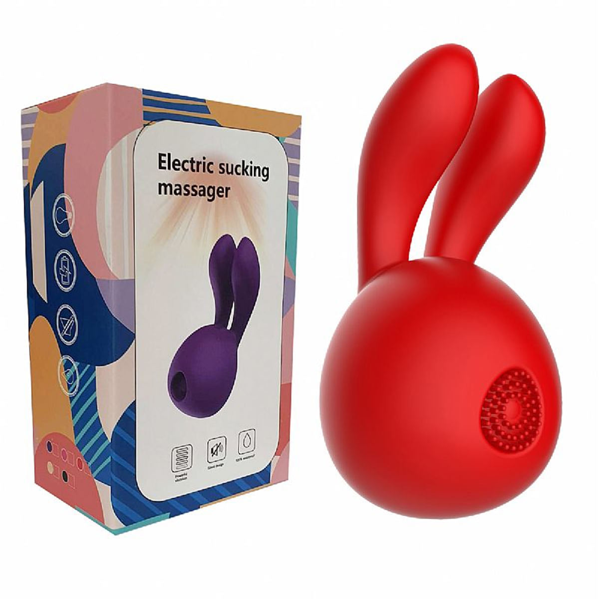 Vibrador de Clitóris com Dedilhar em Formato de Coelho e 8 Modos de Vibração Sexy Import