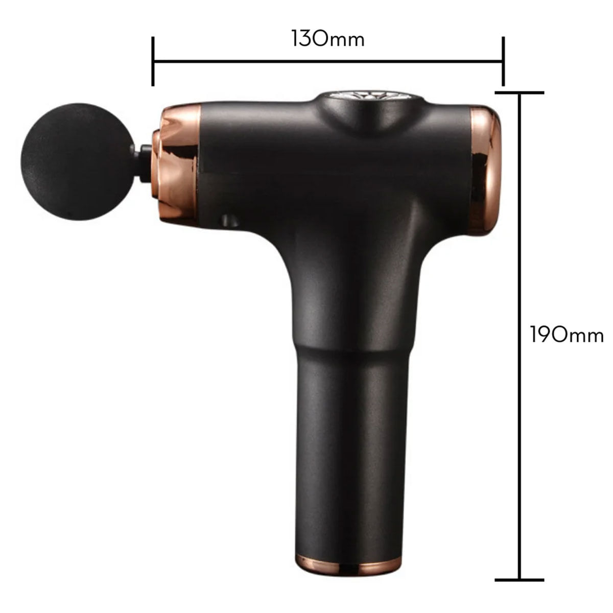 Massageador Pistola com 4 Variações de Pontas e 6 Modos de Frequência Me Ame Sex Toys