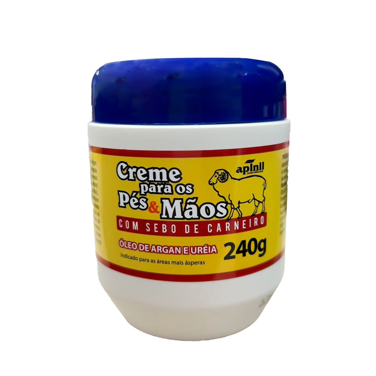 Creme para os Pés & Mãos com Sebo de Carneiro 240g Apinil Creme para os Pés & Mãos com Sebo de Carneiro 240g Apinil