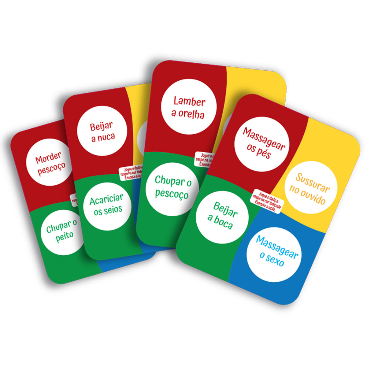 Jogo do Amor Dado e Raspadinha Reutilizável Diversão ao Cubo