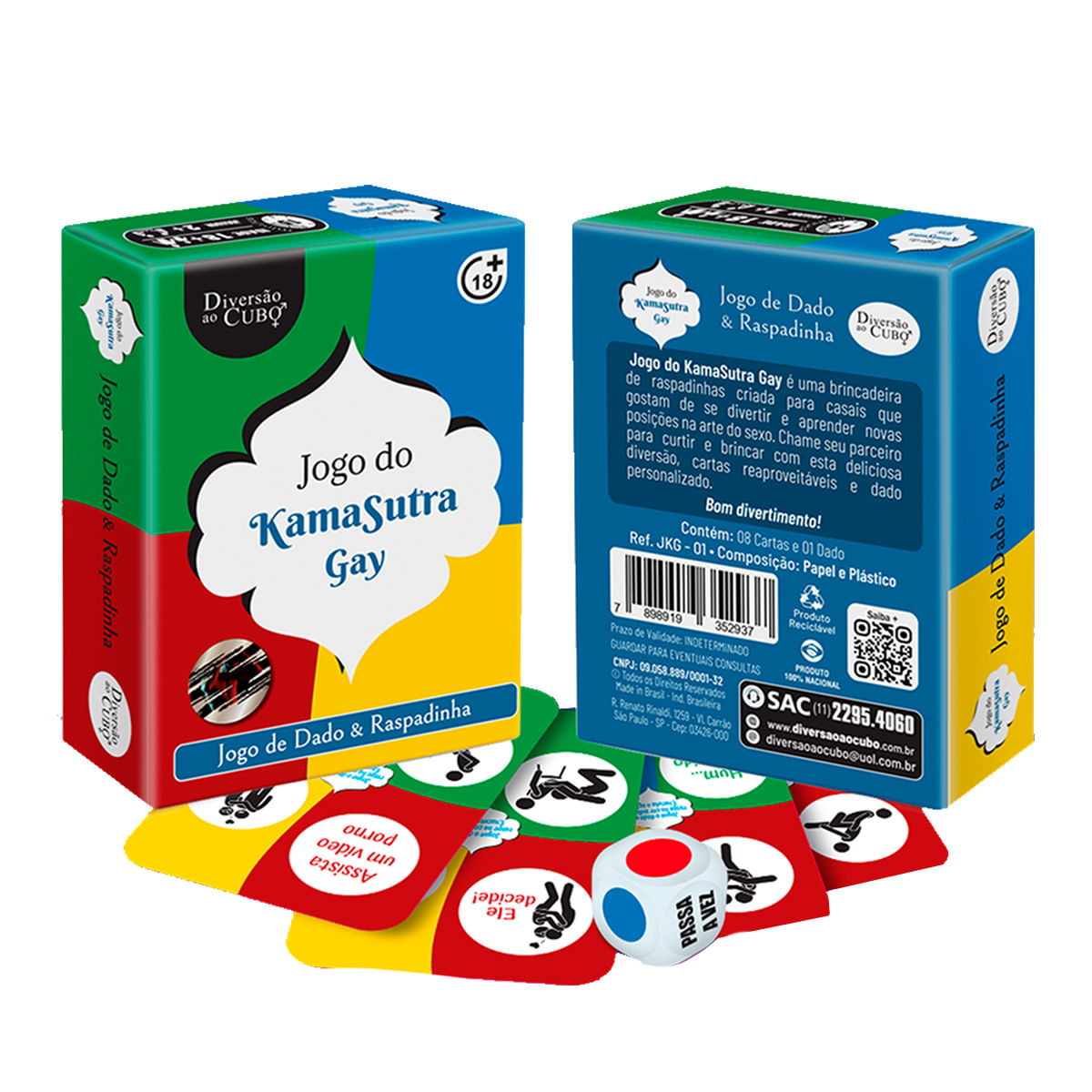 KamaSutra Gay Jogo de Dado e Raspadinha Reutilizável da Diversão em Cubo KamaSutra Gay Jogo de Dado e Raspadinha Reutilizável da Diversão em Cubo
