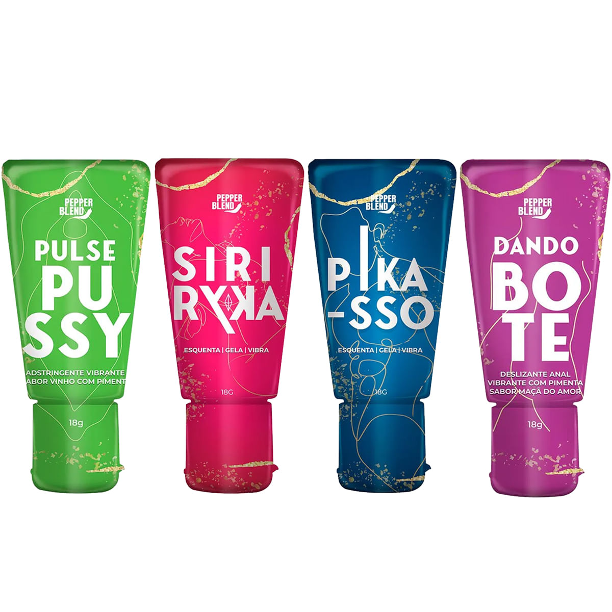 Kit Erótico com 4 Itens Siri Ryka Pulse Pussy Pikasso e Dando o Bote