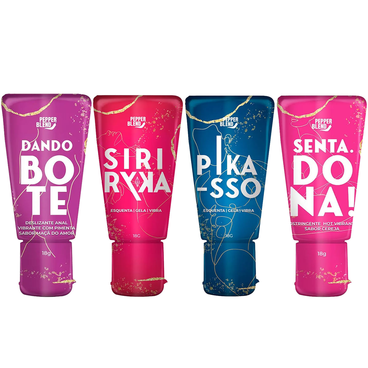 Kit Erótico com 4 Itens Siri Ryka Senta Dona Pikasso e Dando o Bote Kit Erótico com 4 Itens Siri Ryka Senta Dona Pikasso e Dando o Bote