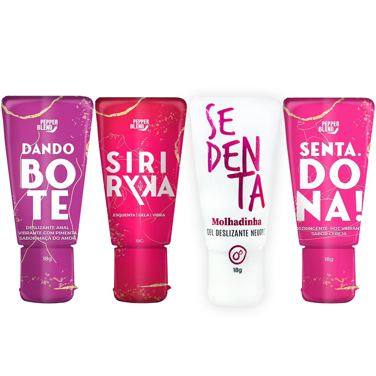 Kit Erótico com 4 Itens Dando o Bote Senta Dona Molhadinha e Siri Ryka