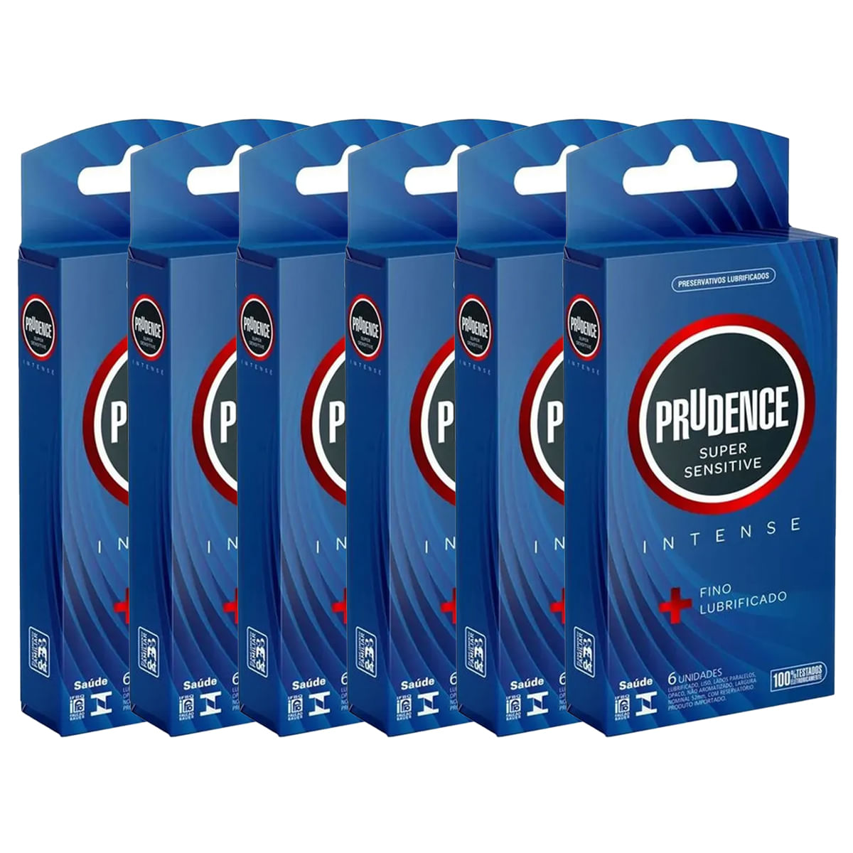 Kit com 6 Preservativos Super Sensitive Intense com 6 Unidades Prudence Kit com 6 Preservativos Super Sensitive Intense com 6 Unidades Prudence