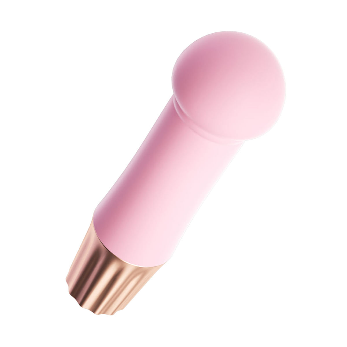 Mini Vibrador Recarregável com Cabeça Achatada e 10 Modos de Vibração