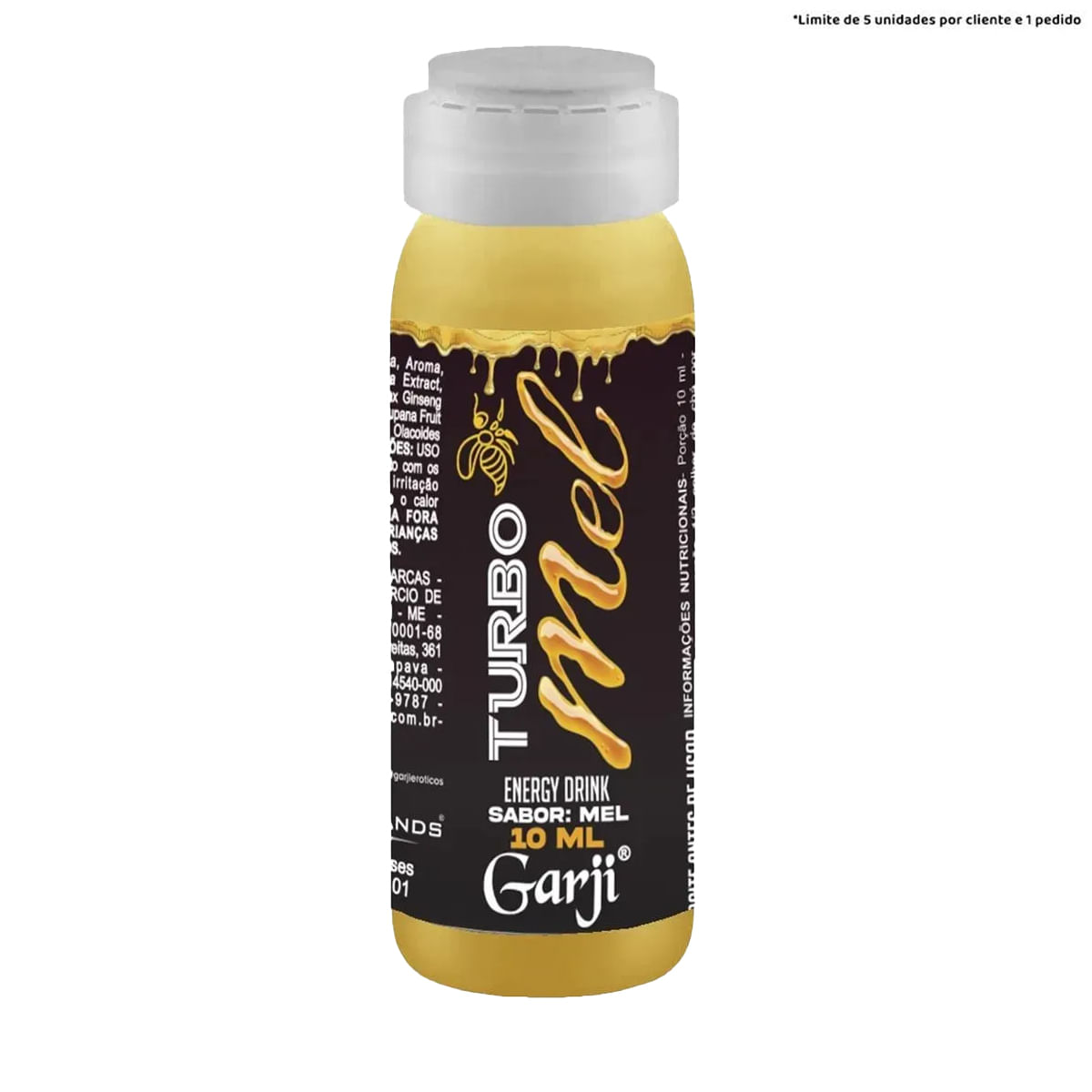 Turbo Mel Energético Afrodisiaco Unissex 10ml Garji Promocional