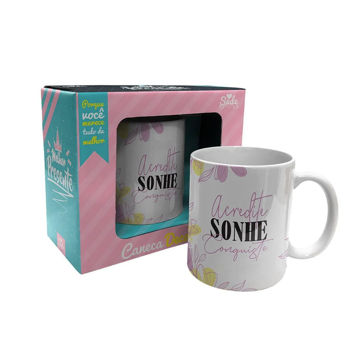 Caneca Acredite Sonhe Conquiste 300ml Sude