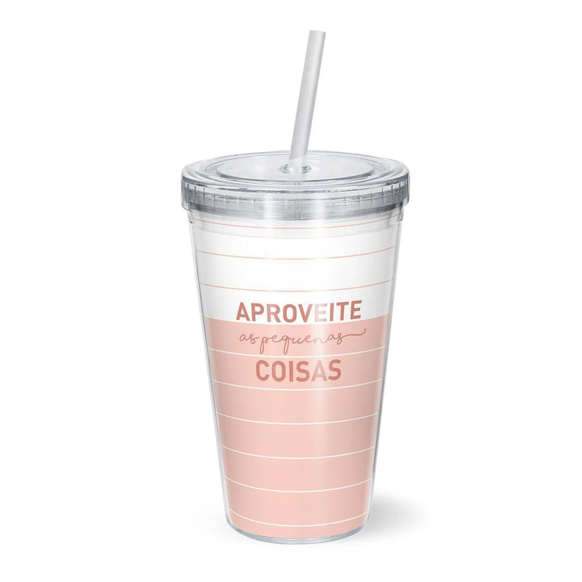 Copo Duplo Aproveite as Pequenas Coisas 550ml Sude Copo Duplo Aproveite as Pequenas Coisas 550ml Sude