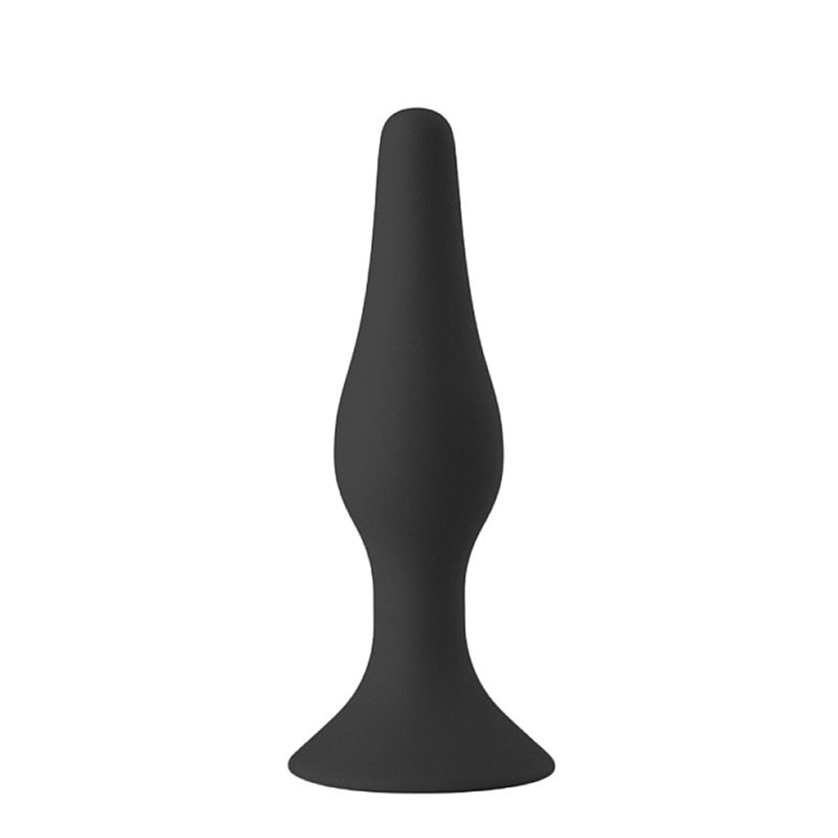 Plug Anal Cônico em Silicone com Ventosa 12.5x3.2 Sexy Import Plug Anal Cônico em Silicone com Ventosa 12.5x3.2 Sexy Import