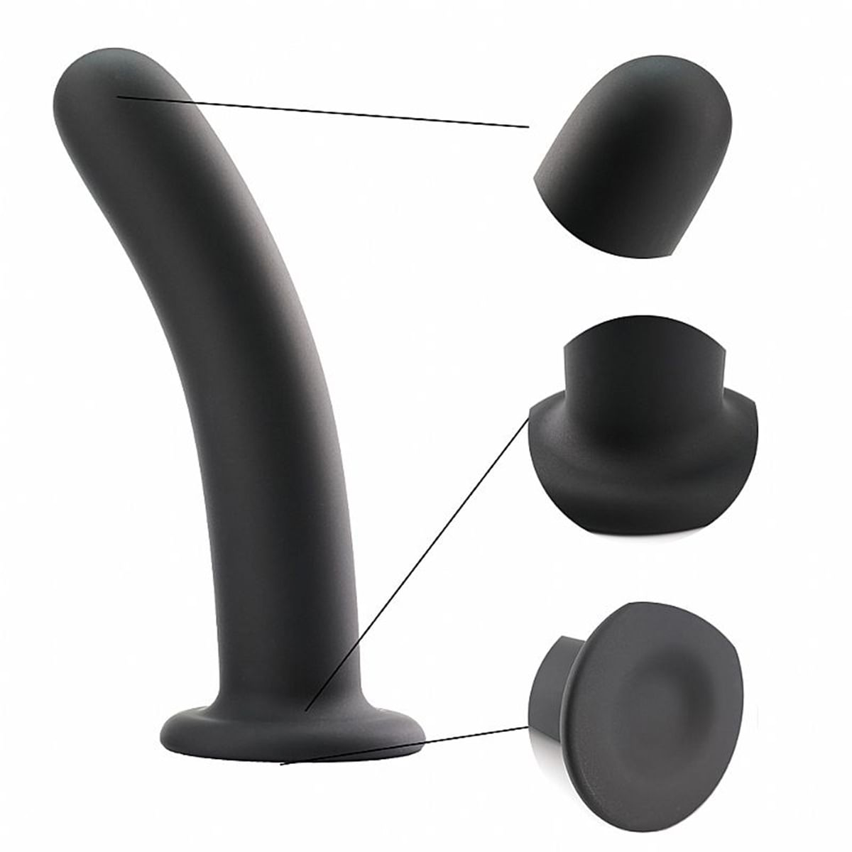 Plug Anal Reto com Ventosa15,0 x 3,0 Sexy Import