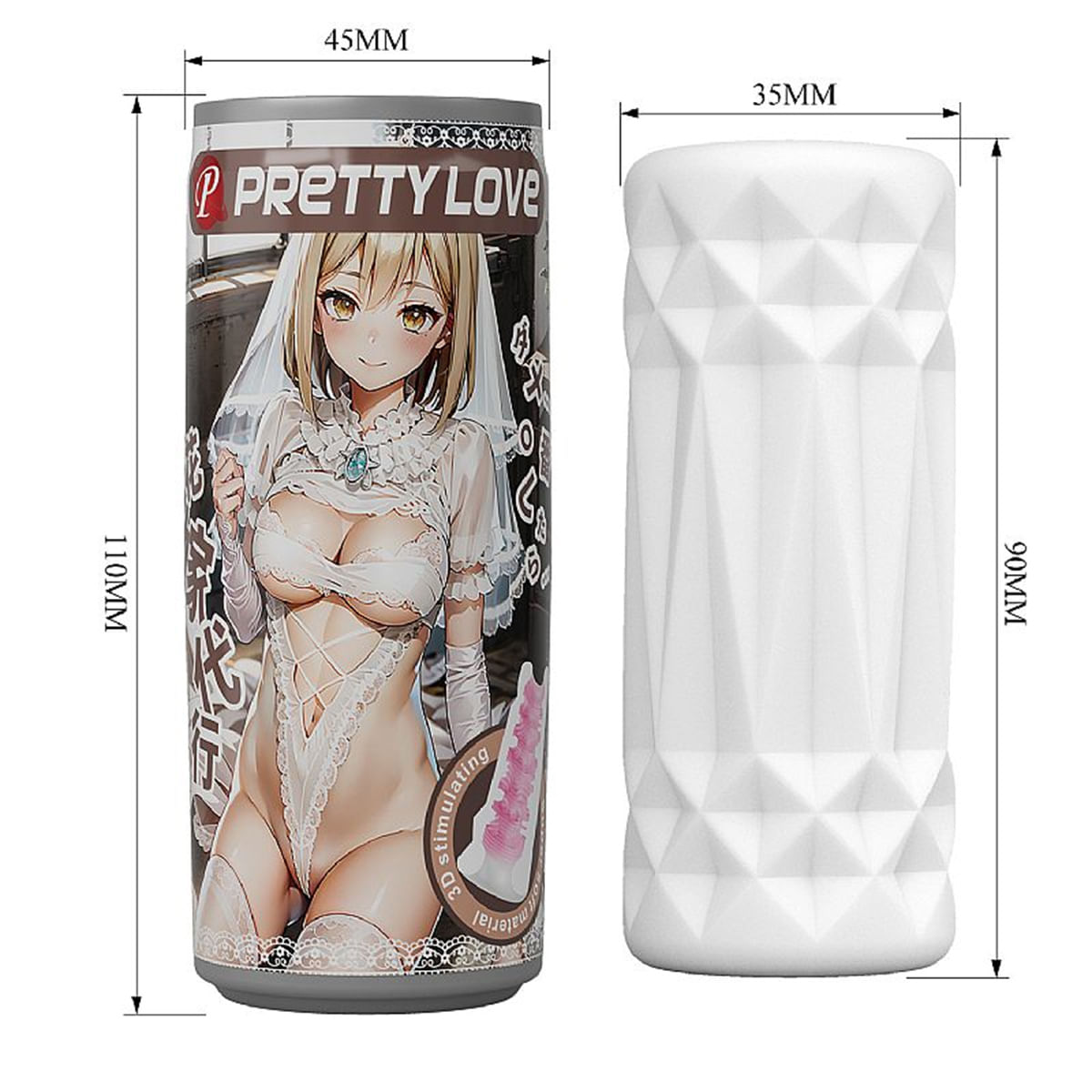 Masturbador Masculino Formato de Lata Pretty Love Sexy Import