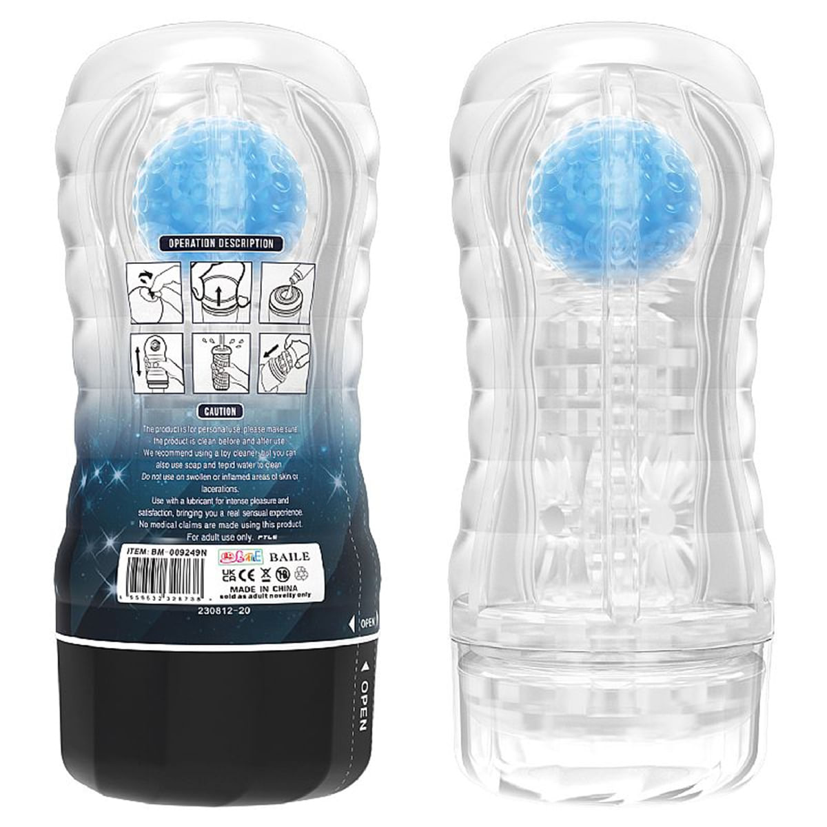 Vacuum Cup Masturbador Masculino Com Esferas Massageadoras Sexy Import