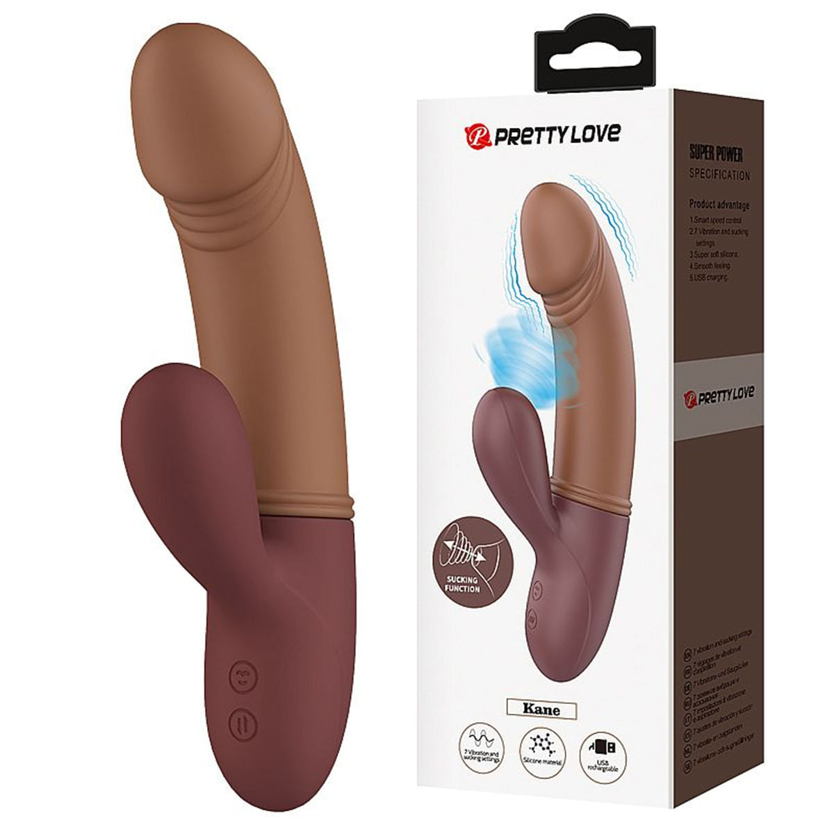 Pretty Love Vibrador Kane com 7 Modos de Pulsação e Vibração Sexy Import