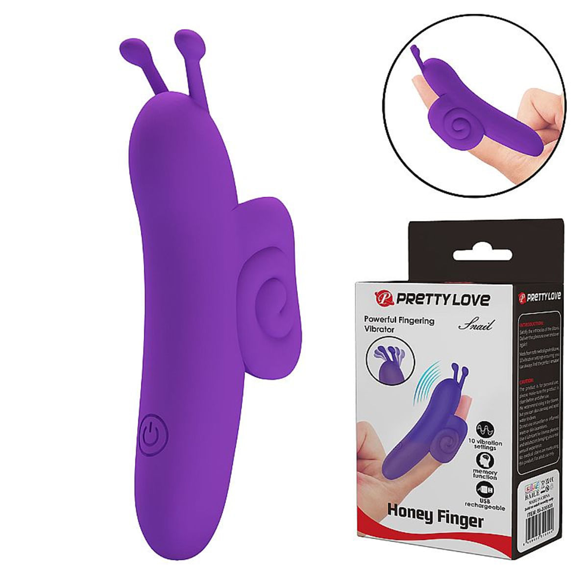 Pretty Love Dedeira Honey Finger 10 Modos de Pulsação Sexy Import