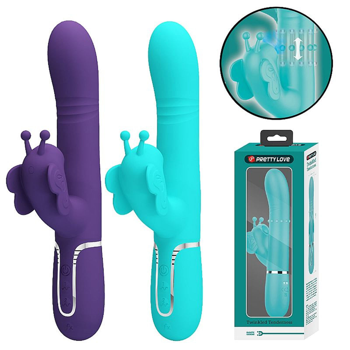 Pretty Love Vibrador Twinkled Ponto G Com Esferas Massageadoras Sexy Import