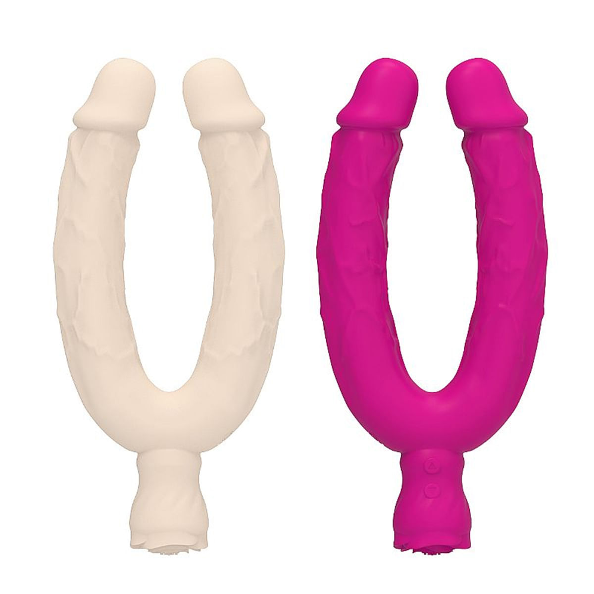 Pênis Duplo com Vibro Flexible 10 Modos de Vibração Sexy Import