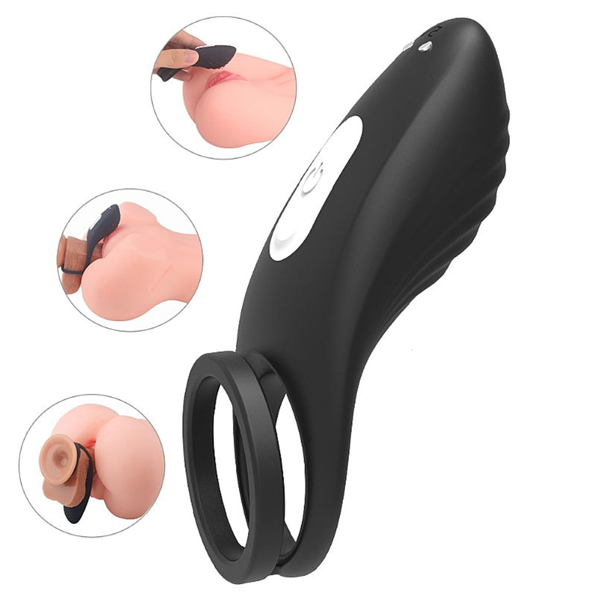 Anel Peniano Duplo 9 Modos de Vibração Sexy Import