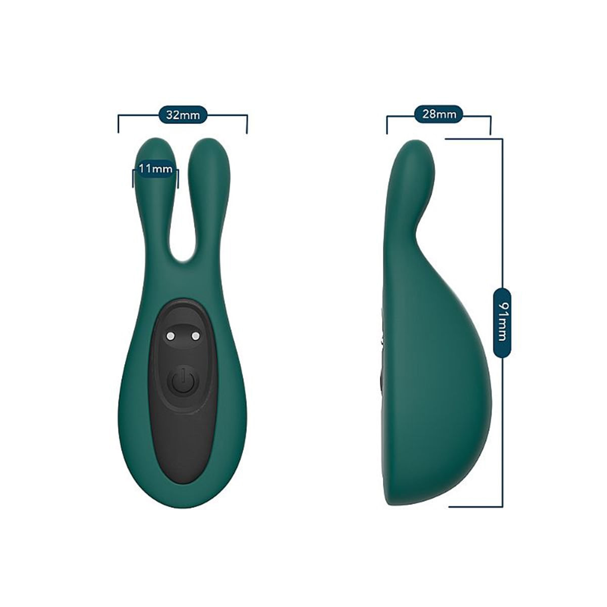 Vibrador de Clitóris Formato de Coelho com 9 Modos de Vibração Sexy Import