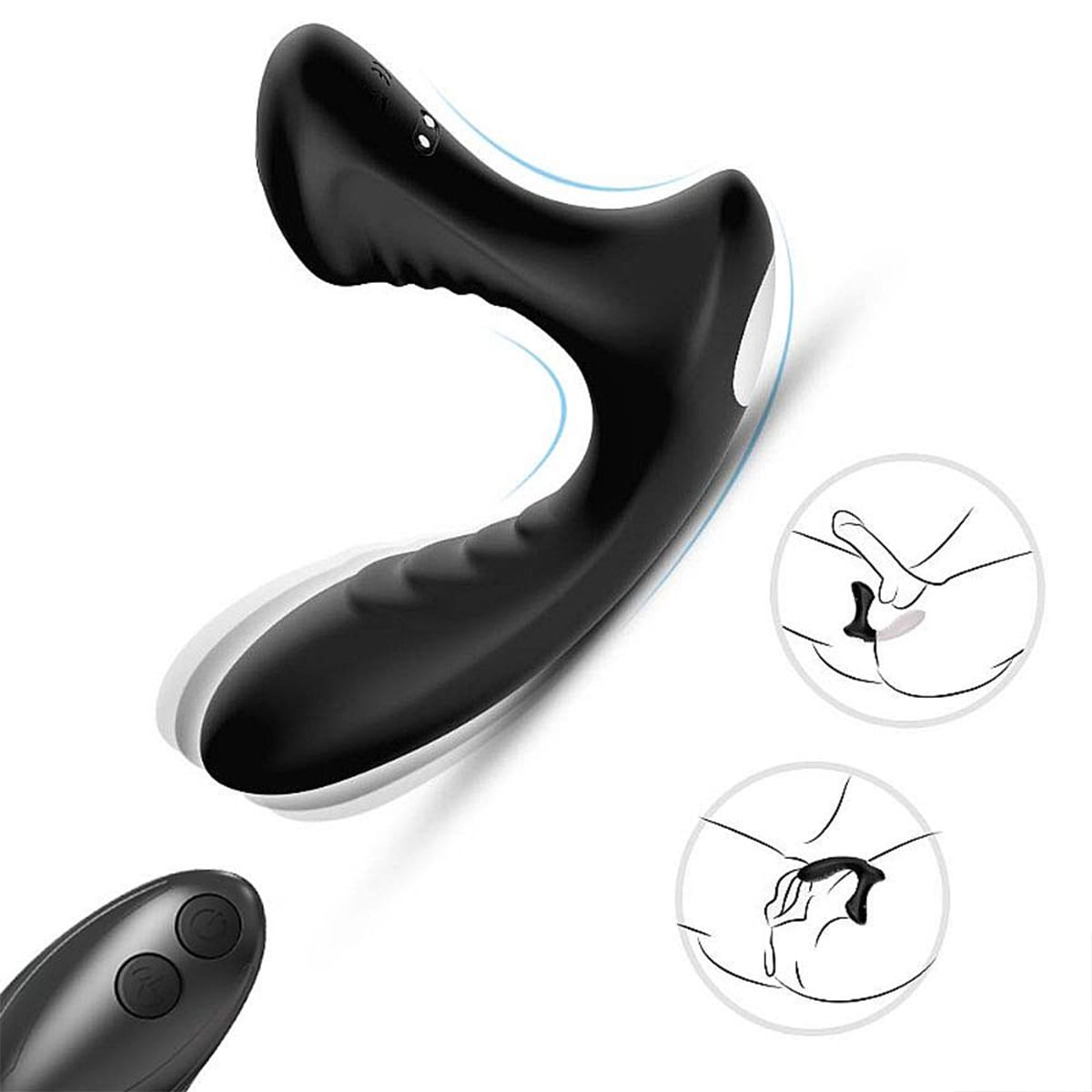 Vibrador de Próstata com Controle Remoto 9 Modos de vibração Sexy Import