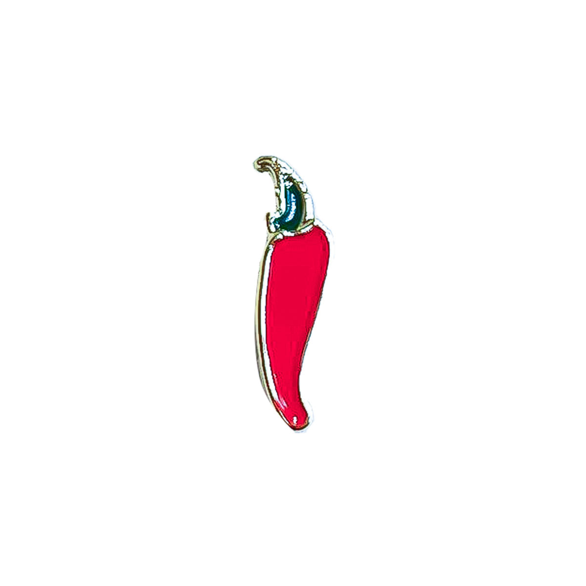 Charm Formato Pimentinha Cromado para Personalização Hard