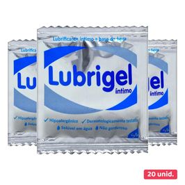 Kit Lubrificante Intimo LubriGel Sachê 5g com 20 unidades Carbogel