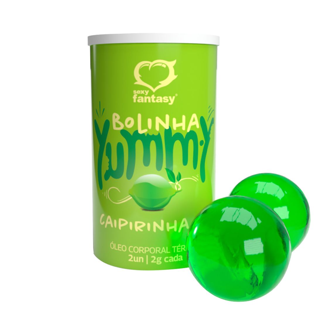 Yummy Bolinha Beijável Térmica com 2 Unidades de 2g