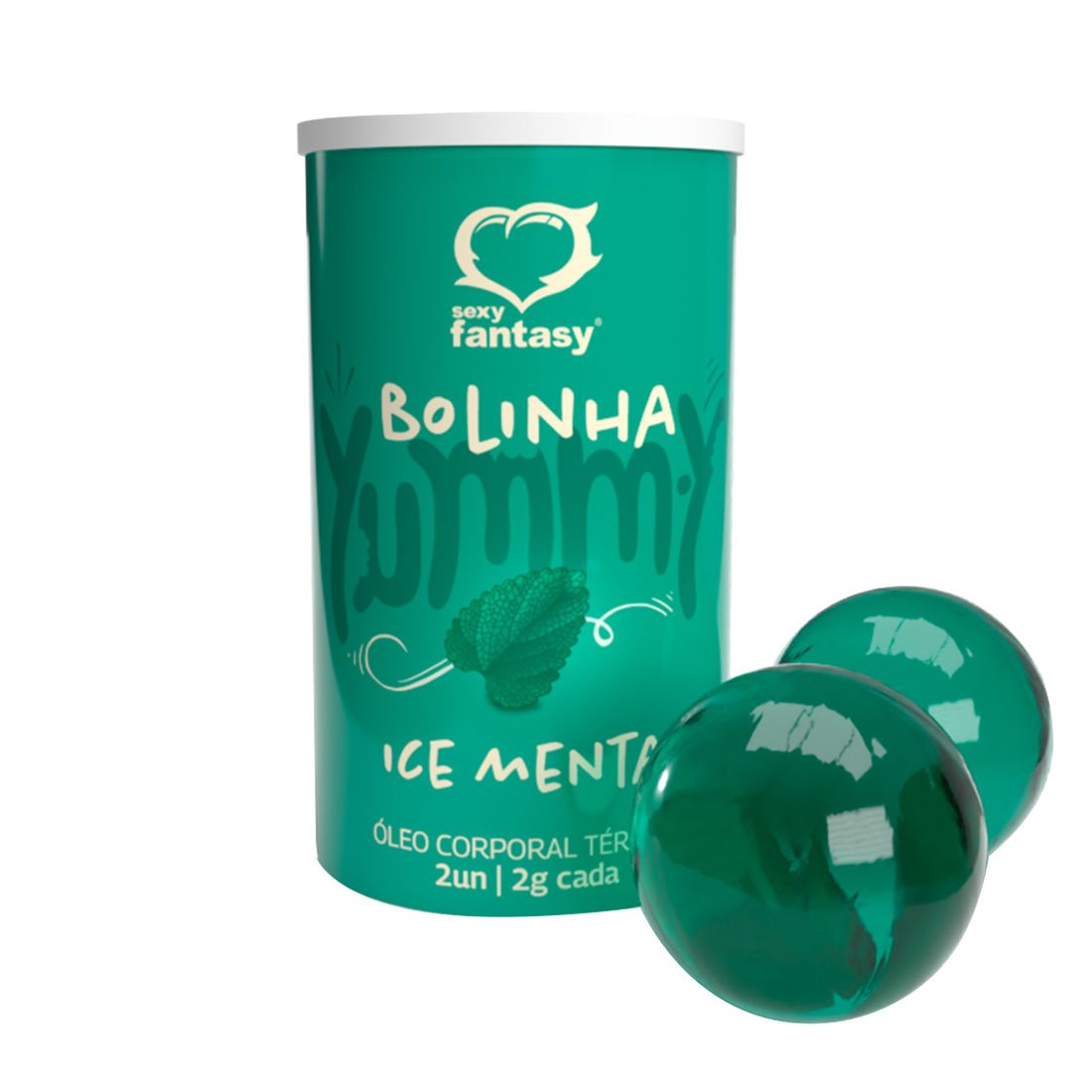 Yummy Bolinha Beijável Térmica com 2 Unidades de 2g 