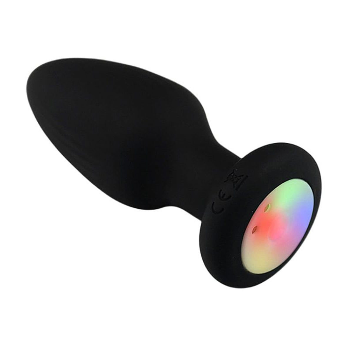 Plug Anal com 10 Modos de Vibrao e 3 de Rotao com Luz de Led e Plug Anal com 10 Modos de Vibrao e 3 de Rotao com Luz de Led e
