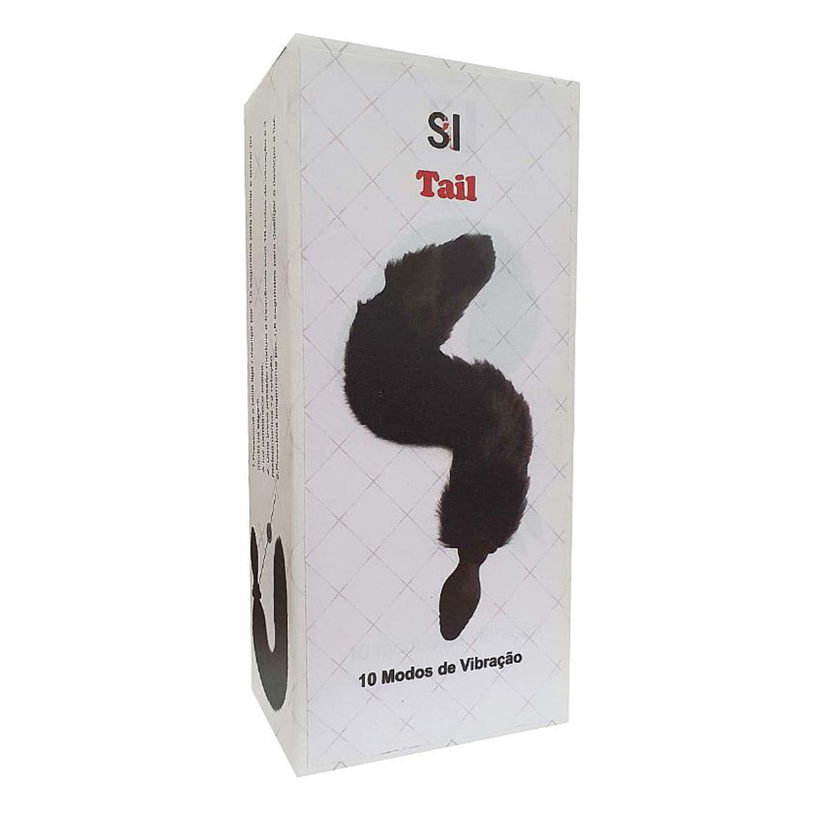 Plug Anal Rabo de Raposa Com 10 Modos de Vibração Sexy import
