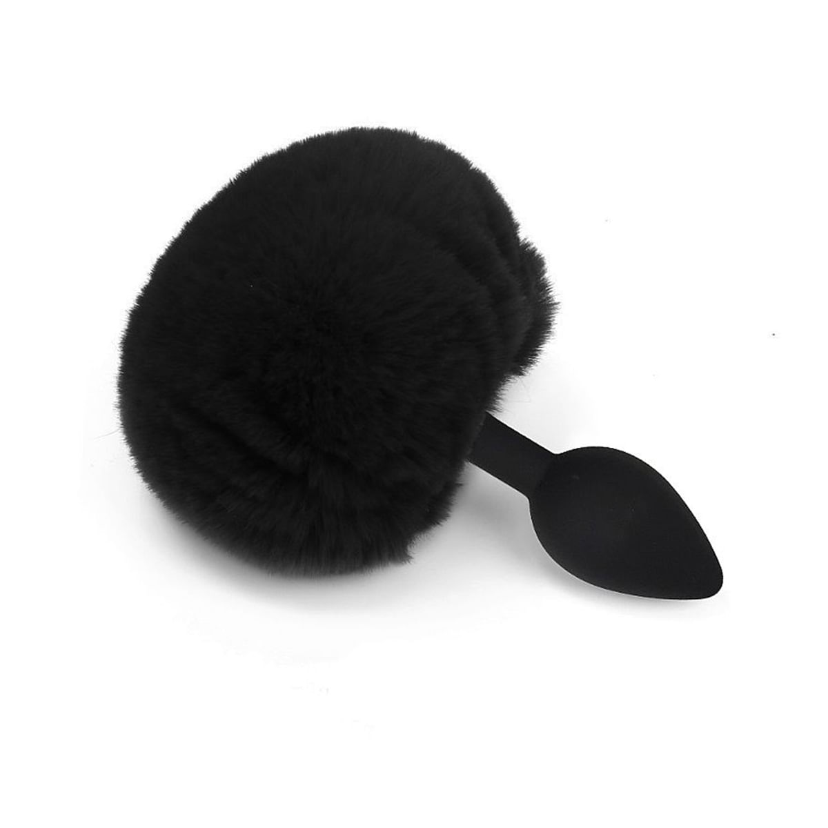 Plug Anal em Silicone com Pompom Colorido Tamanho G Sexy Import Plug Anal em Silicone com Pompom Colorido Tamanho G Sexy Import