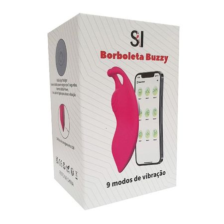 Vibrador de Calcinha Borboleta Buzzy com 10 Modos de Vibração Via APP Sexy Import