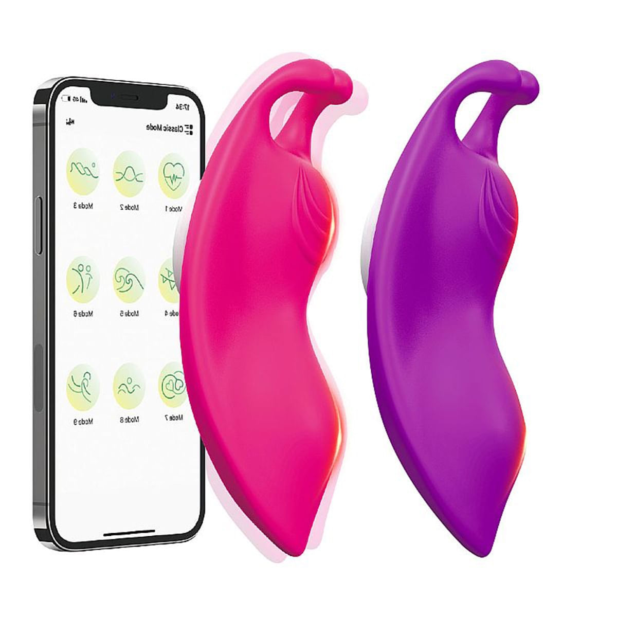 Vibrador de Calcinha Borboleta Buzzy com 10 Modos de Vibração Via APP Sexy Import