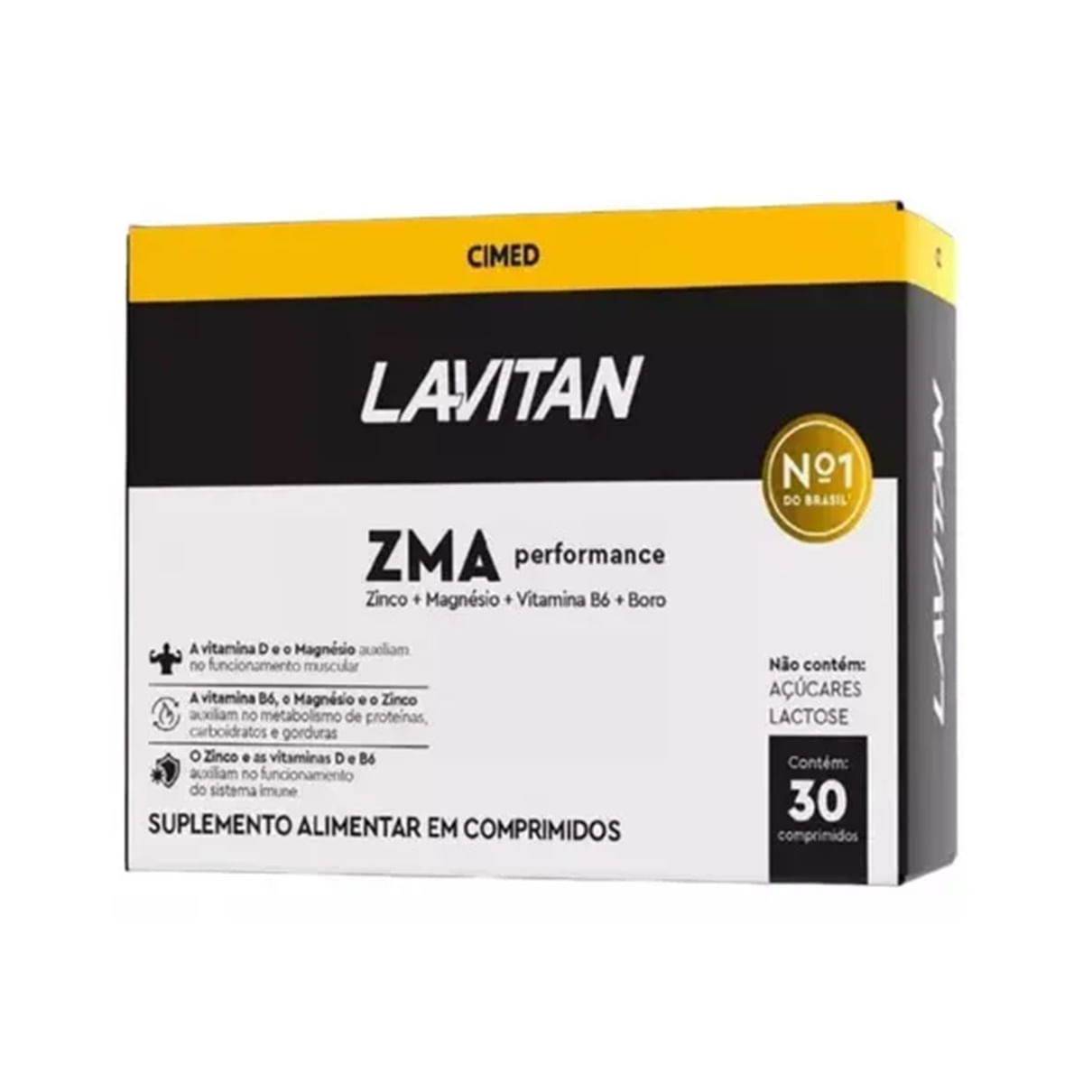 Lavitan ZMA Performance Suplemento Alimentar com 30 Comprimidos Cimed Lavitan ZMA Performance Suplemento Alimentar com 30 Comprimidos Cimed