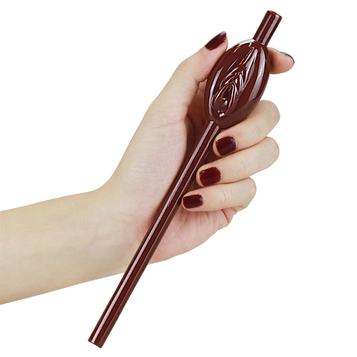 Lovetoy Kit com 9 Canudos Vagina Original Pussy Straws Bege, Marrom e Preto Vip Mix