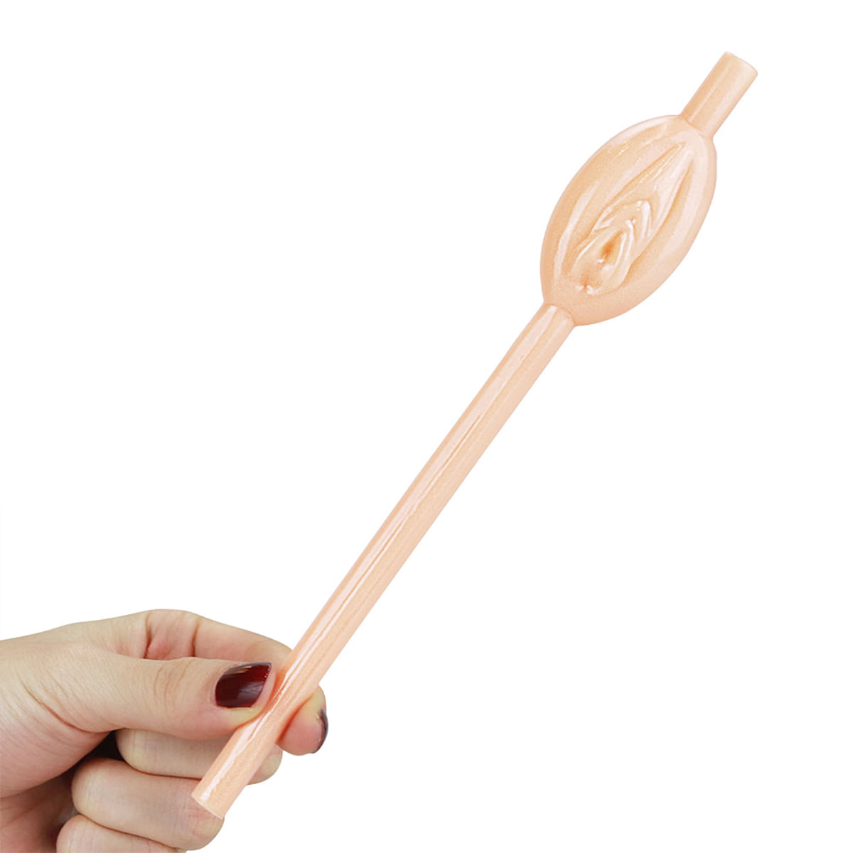 Lovetoy Kit com 9 Canudos Vagina Original Pussy Straws Bege, Marrom e Preto Vip Mix