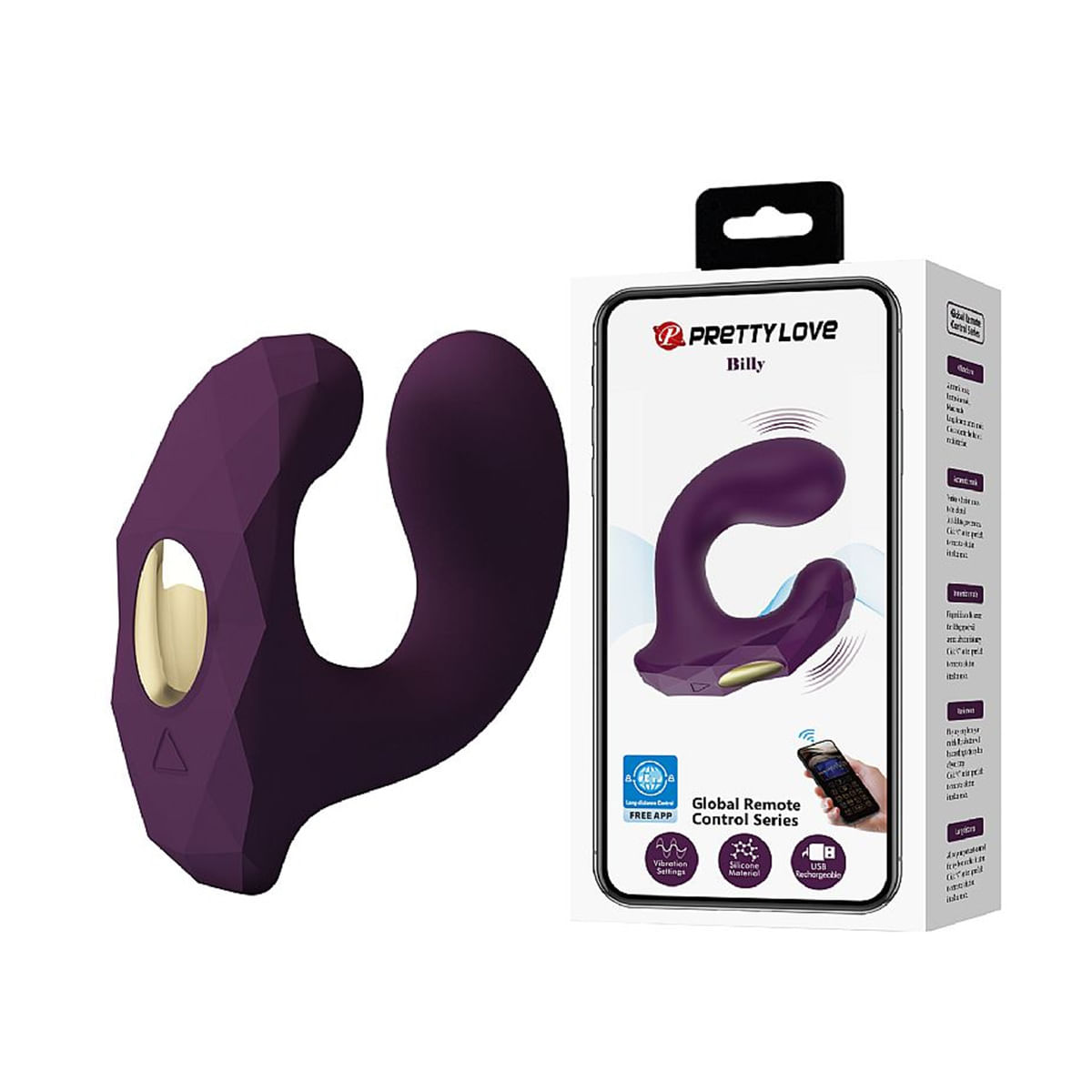 Pretty Love Vibrador Billy Ponto G Controle por App Sexy Import