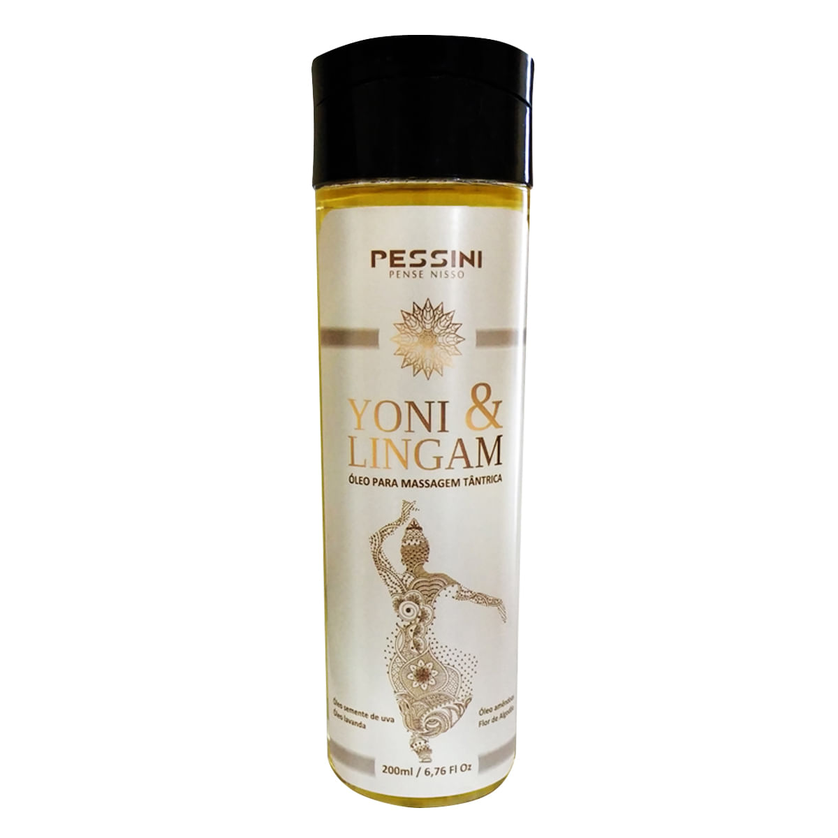 Yoni & Lingam Óleo para Massagem Tântrica 200ml Pessini Yoni & Lingam Óleo para Massagem Tântrica 200ml Pessini