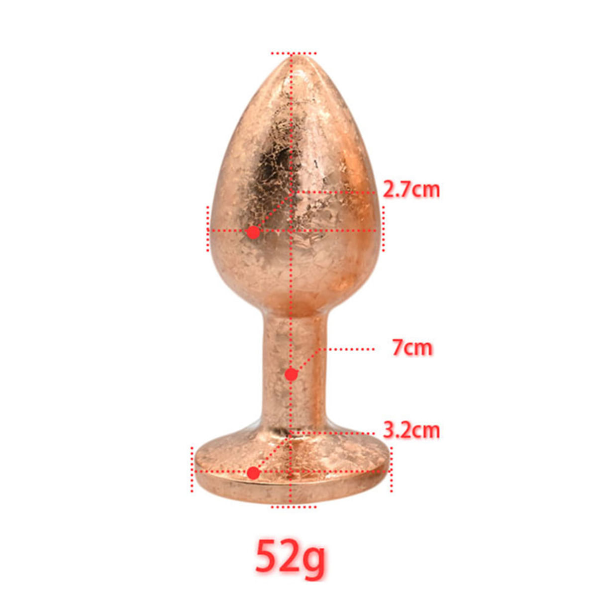 Plug Anal de Luxo com Pedra Cristal Acrílica Tamanho P Vip Mix