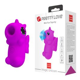 Estimulador Magic Unicorn de Clitóris Dedeira Aveludado 10 Modos de Pulsação Vip Mix