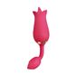 Vibrador Feminino Duplo com 10 Modos de Estimulação em Formato de Rosa Vip Mix