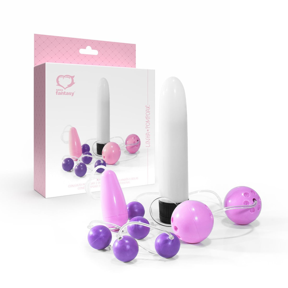 Linha Pompoar Kit Iniciante para Prática de Pompoarismo Sexy Fantasy Linha Pompoar Kit Iniciante para Prática de Pompoarismo Sexy Fantasy
