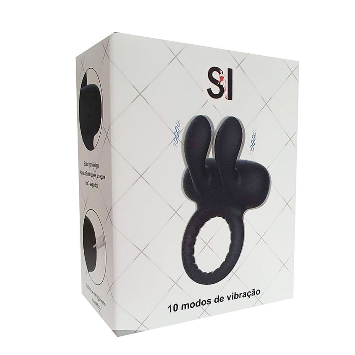 Anel Peniano com Pontas Estimuladoras 10 Modos de Vibração Sexy Import