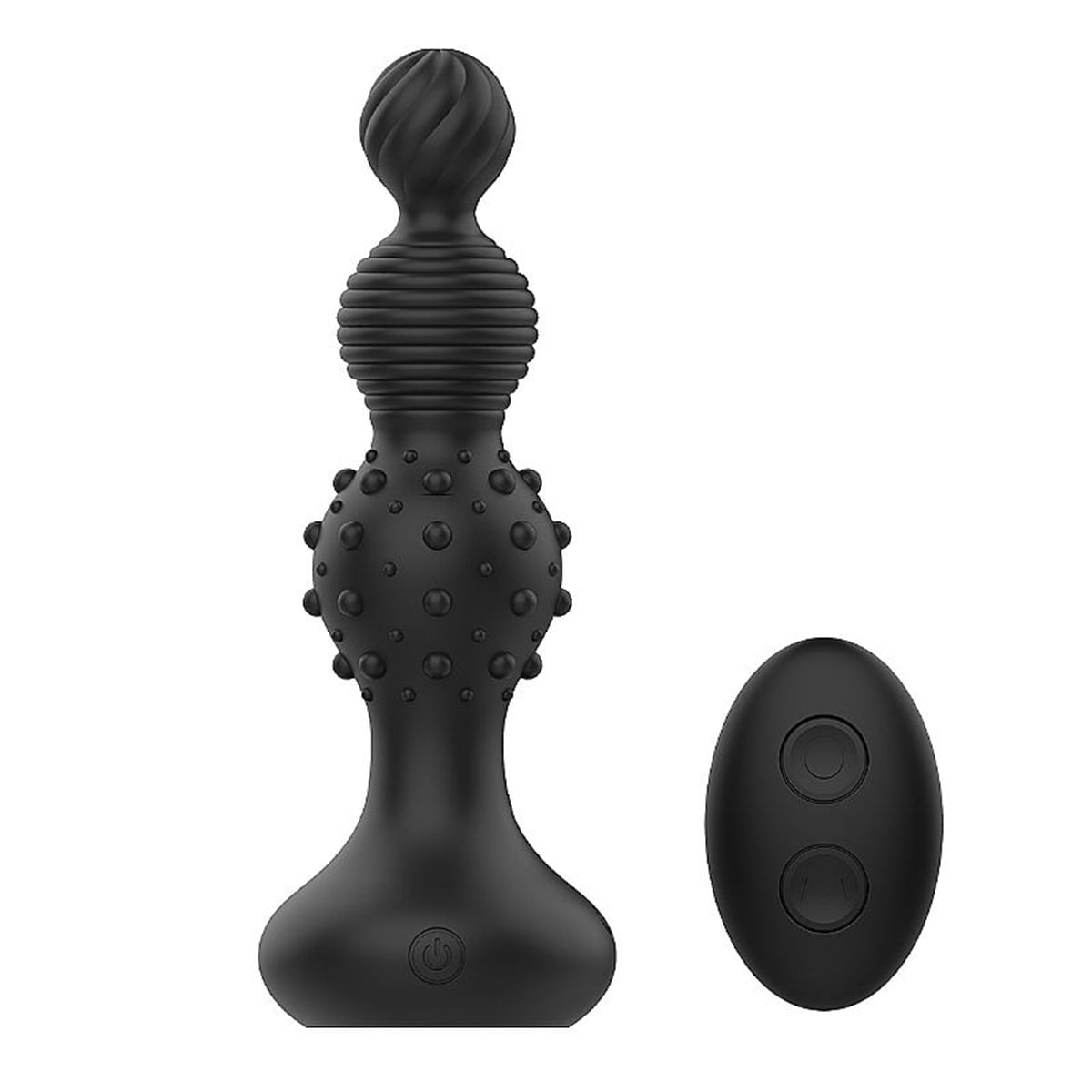 Plug Anal Escalonado com Textura e Controle Remoto Sexy Import