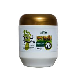 Sebo de Carneiro Creme Hidratante com Óleo de Argan e Cacau 240g Apinil Cosméticos