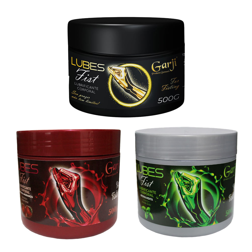 Lubes Fist Lubrificante Corporal Extra Deslizante Aromático 500g Garji
