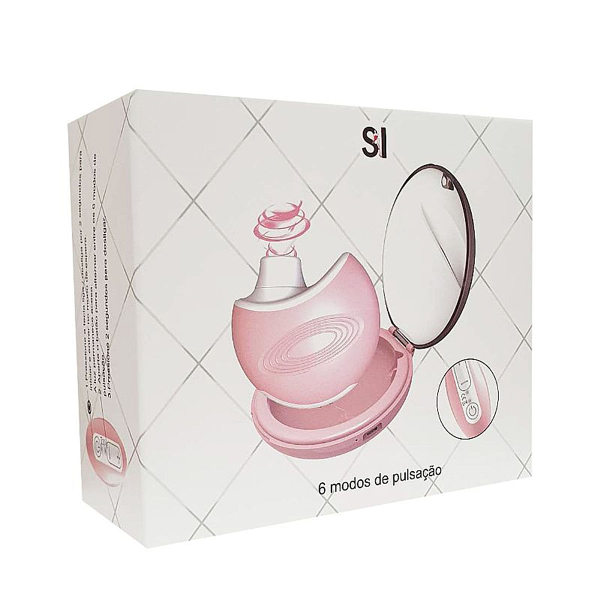 Vibrador com 6 Modos de Pulsação com Case de Acrílico Sexy Import
